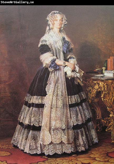 Franz Xaver Winterhalter Portrait of the Queen Marie Amelie of Bourbon-Two Sicilies, Queen of the French